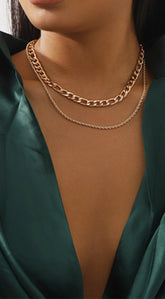 Zia Chain Layer Necklace - Gold